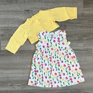 Luvable Friends baby girls matching set